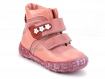 208-307,46,236,19 Тотто (Totto), ботинки демисезонние детские профилактические, байка, кожа, розовый, красный в Астане