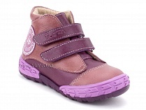 105-016,021 Тотто (Totto), ботинки детские демисезонные утепленные, байка, кожа, сиреневый. в Астане
