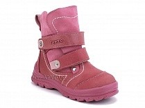 215-96,87,17 Тотто (Totto), ботинки детские зимние ортопедические профилактические, мех, нубук, кожа, розовый. в Астане