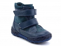 127-3,13 Тотто (Totto), ботинки демисезонные утепленные, байка, синий, кожа в Астане