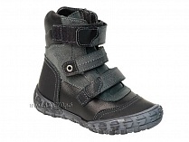 210-21,1,52Б Тотто (Totto), ботинки демисезонные утепленные, байка, черный, кожа, нубук. в Астане