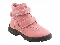 211-307 Тотто (Totto), ботинки детские зимние ортопедические профилактические, мех, кожа, розовый. в Астане