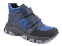 6-612145-2403 (26-30) Пиксель (Pixel), ботинки зимние детские профилактические, кожа, натуральный мех, синий в Астане