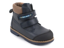 505-MSС (23-25)  Минишуз (Minishoes), ботинки ортопедические профилактические, демисезонные неутепленные, кожа, темно-синий в Астане