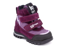 5008-15 (21-25) Кидмен (Kidmen), ботинки ортопедические профилактические, демисезонные утепленные, мембрана, нубук, байка, фиолетовый в Астане