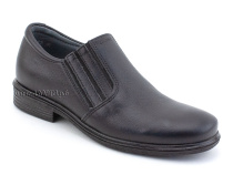 51213  ШагоВита (Shagovita), туфли школьные профилактические  для мальчиков, кожа, черный в Астане