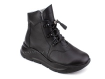 555-5 Доктор Томас (Doctor Thomas)  ботинки  для взрослых ортопедические, байка, кожа, черный в Астане
