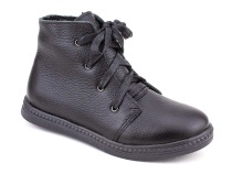 3547-1-1 Тотто (Totto), ботинки детские утепленные ортопедические профилактические, кожа, черный. в Астане