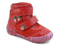 238-196,186 Тотто (Totto), ботинки демисезонные утепленные, байка,  кожа,нубук,  красный, в Астане
