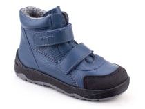 2458-702 Тотто (Totto), ботинки детские утепленные ортопедические профилактические, кожа, джинс в Астане