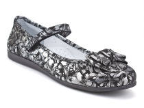 36-250 Азрашуз (Azrashoes), туфли подростковые ортопедические профилактические, кожа, черный, серебро в Астане