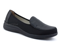 84-122-22-402/30 Рикосс (Ricoss) туфли для взрослых, текстиль, кожа, черный, полнота 9 в Астане