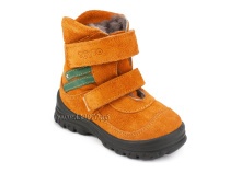 203-85,044 Тотто (Totto), ботинки зимние, оранжевый, зеленый, натуральный мех, замша. в Астане