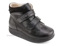 141606W Сурсил-Орто (Sursil-Ortho), ботинки для взрослых, ригидная подошва, диабетическая подкладка, кожа, нубук, черный, полнота 11 в Астане