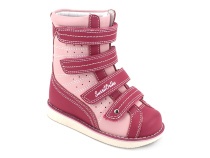 23-220 Сурсил-Орто (Sursil-Ortho), ботинки демисезонные детские ортопедические  с тутором, кожа, розовый в Астане