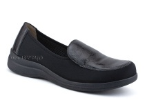 84-52Т-22-402/30 Рикосс (Ricoss) туфли для взрослых, кожа, лак, текстиль, черный, полнота 9 в Астане