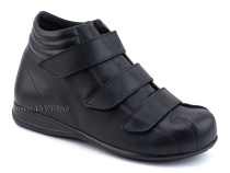 5008-01  Плюмекс (Plumex), ботинки для взрослых демисезонные утепленные, кожа, черный, полнота 10. в Астане